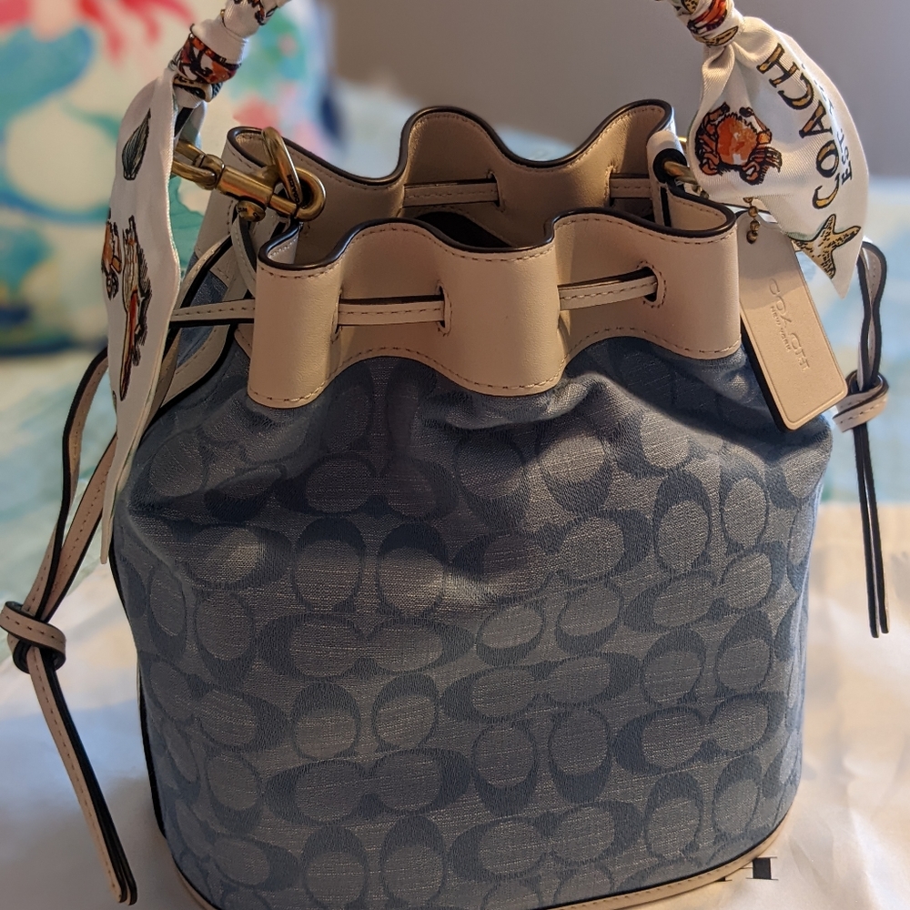 Coach Chambray Bucket